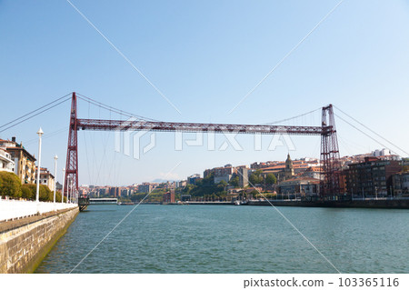 Vizcaya bridge between Portugalete and Las Arenas, Spain 103365116