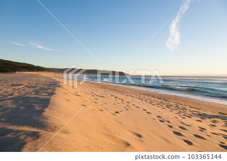 Galician beach landscape, Galicia, Spain. Do Rostro beach. 103365144