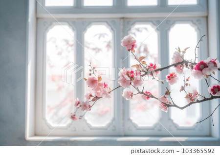Garden china crabapple flowers. Natural plant. Generate Ai Garden china crabapple flowers. Natural plant. Generate Ai 103365592