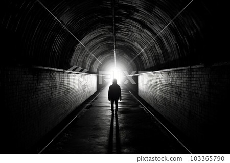 Dark people man. Road light. Generate Ai Dark people man. Road light. Generate Ai 103365790
