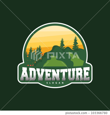 Mountain Logo, Nature Landscape Vector, Premium Elegant Simple Design, Illustration Symbol Template Icon Mountain Logo, Nature Landscape Vector, Premium Elegant Simple Design, Illustration Symbol Template Icon 103366780