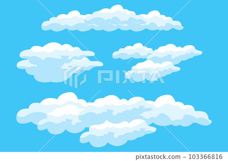 Cloud Background Design, Sky Landscape Illustration, Decoration Vector, Banners And Posters 103366816