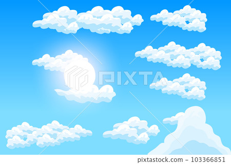 Cloud Background Design, Sky Landscape Illustration, Decoration Vector, Banners And Posters Cloud Background Design, Sky Landscape Illustration, Decoration Vector, Banners And Posters 103366851