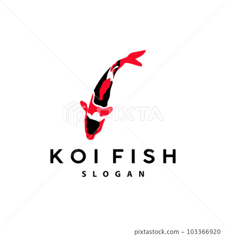 Koi Fish Logo Design, Ornamental Fish Vector, Aquarium Ornament Illustration Brand product Koi Fish Logo Design, Ornamental Fish Vector, Aquarium Ornament Illustration Brand product 103366920