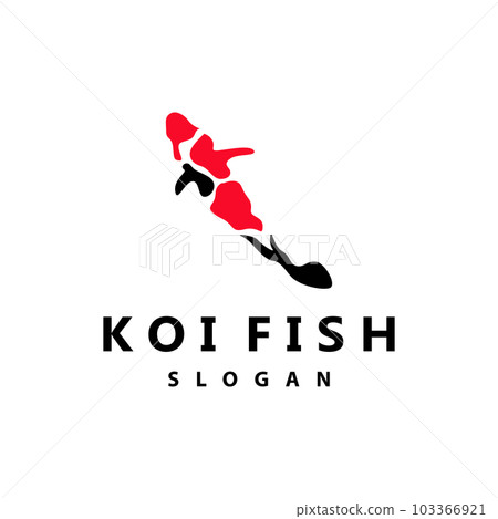 Koi Fish Logo Design, Ornamental Fish Vector, Aquarium Ornament Illustration Brand product Koi Fish Logo Design, Ornamental Fish Vector, Aquarium Ornament Illustration Brand product 103366921