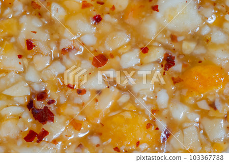 Granola sesame hazelnuts bar - Gozinaki - close up 103367788