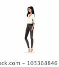 Illustration of a standing adult woman 103368846