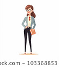 Illustration of a female student 103368853
