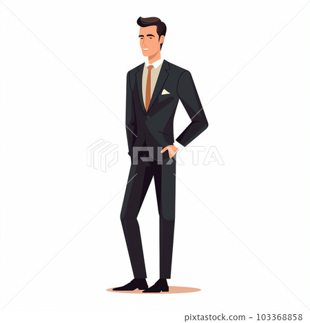穿著西裝的商務辦公室工作人員的插圖 103368858