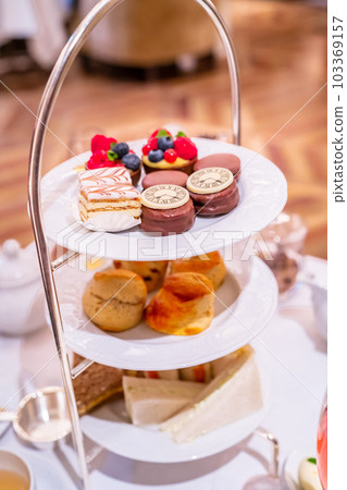 Afternoon tea in a restaurant in Vienna 103369157