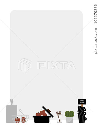 cooking image frame illustration - Stock Illustration [103370286] - PIXTA
