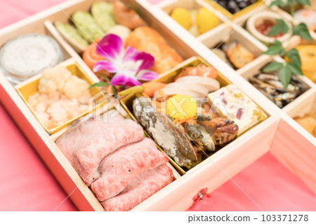 Japanese and Western Osechi Cuisine Double Tiered Japanese and Western Osechi Cuisine Double Tiered 103371278