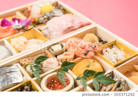Japanese and Western Osechi Cuisine Double Tiered 103371282