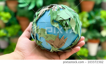 生態形象紙工藝地球“人工智能生成的形象” 103372382