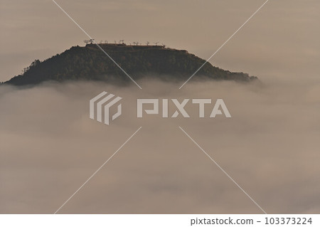 Mukouyama mountain range in autumn 103373224