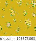 Seamless spring vector pattern with floral motif 103373663