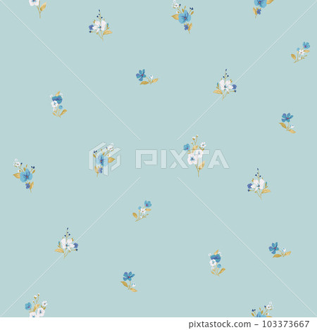 Seamless spring vector pattern with floral motif Seamless spring vector pattern with floral motif 103373667