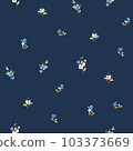 Seamless spring vector pattern with floral motif 103373669
