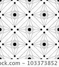 Black and White seamless vector background Pattern. monochrome elements 103373852