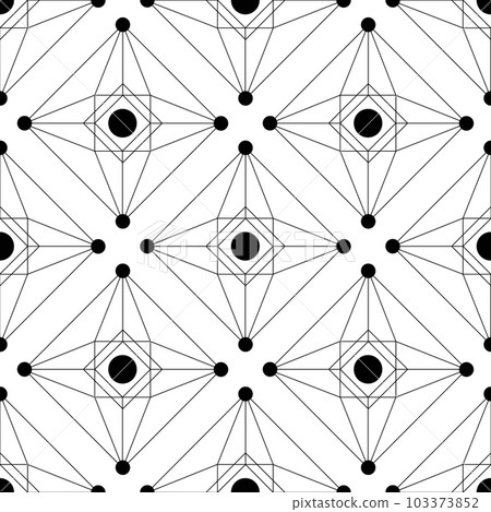 Black and White seamless vector background Pattern. monochrome elements 103373852