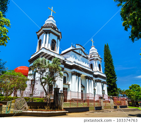 The Our Lady of the Pillar Cathedral in Alajuela - Costa Rica, Central America 103374763
