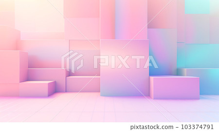 柔和的彩色 3D 背景“AI 生成的圖像” 柔和的彩色 3D 背景“AI 生成的圖像” 103374791