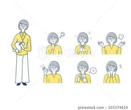 女性面部表情_h3變化集 103374810