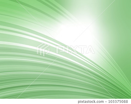 Abstract background of the image of a refreshing wave pattern hanging in the sky_green 103375088
