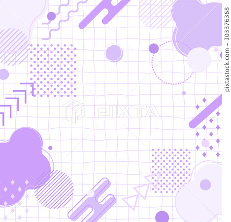 Background illustration _ Memphis _ purple Background illustration _ Memphis _ purple 103376368