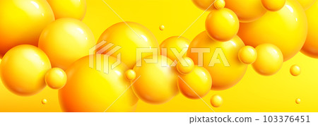Abstract background with 3d spheres, plastic balls 103376451