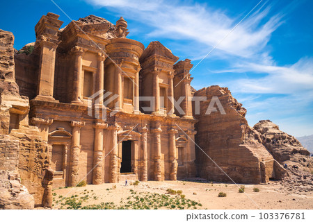 Ad Deir, The Monastery, located at petra in jodan Ad Deir, The Monastery, located at petra in jodan 103376781