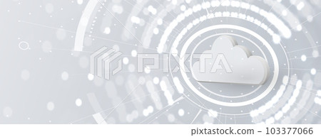 Cloud technology. Integrated digital web concept background Cloud technology. Integrated digital web concept background 103377066