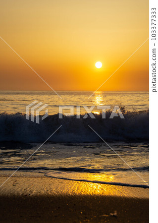 Sunrise seen from Otohama 103377333