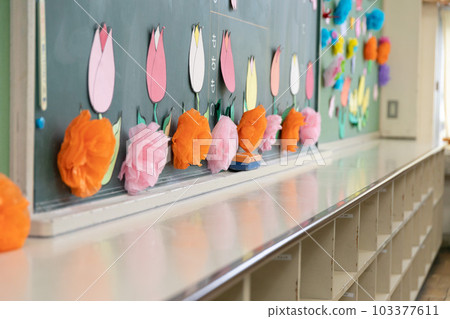 小學入學典禮教室黑板5 小學入學典禮教室黑板5 103377611