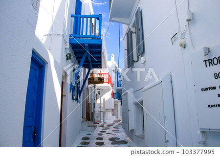 Greece Travelogue Aegean Islands Mykonos Mykonos Town 103377995