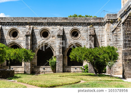 The cloister of the Cathedral of Evora a sunny blue sky day of summer 103378956