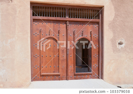 Main gate of Al Zubarah fort in Qatar Main gate of Al Zubarah fort in Qatar 103379038