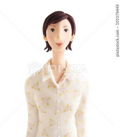 自然大氣的美女上半身（財年立體插畫） 103379449