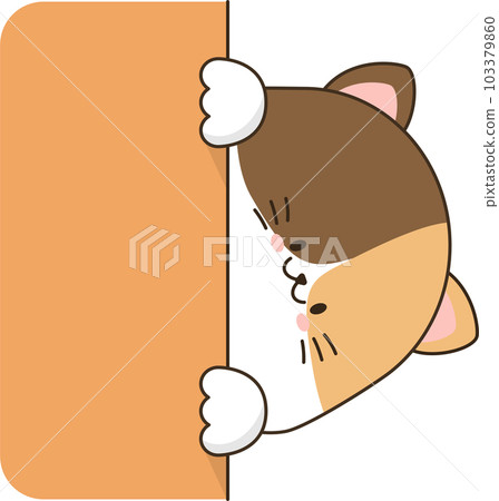 Cartoon cute cat 103379860