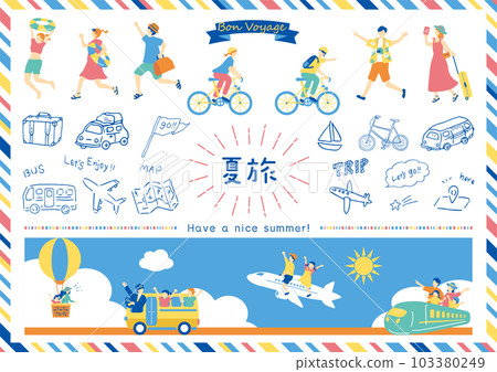 people enjoying summer vacation people enjoying summer vacation 103380249