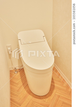 Newly built toilet with a sense of cleanliness 103381056