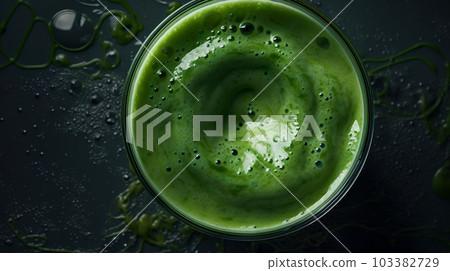 動態運動的綠色冰沙“人工智能生成的圖像” 103382729