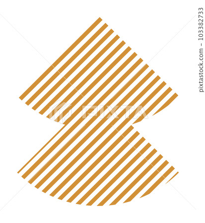 Trendy vector minimalist geometric basic lines element. Shape abstract figure bauhaus form. Retro style texture illustration. Modern design poster, cover, card design 103382733