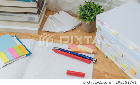堆疊的書籍和筆記/學習圖像 堆疊的書籍和筆記/學習圖像 103382761
