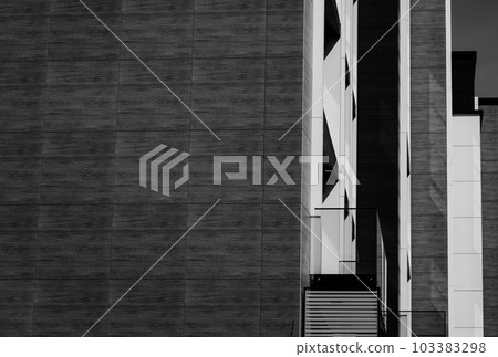luxurious facade of a residential building luxurious facade of a residential building 103383298