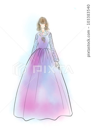 時尚公主裙的女人 103383540