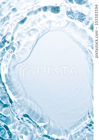 The texture of water on a white background in bright sunlight. 103383594