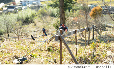 Mower used in the mountains of the workshop Mower used in the mountains of the workshop 103384115
