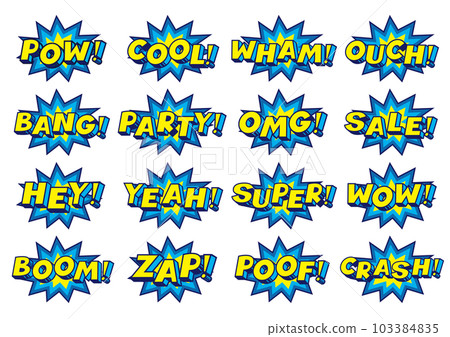 表達漫畫式象聲詞和感嘆號的英語教材 表達漫畫式象聲詞和感嘆號的英語教材 103384835