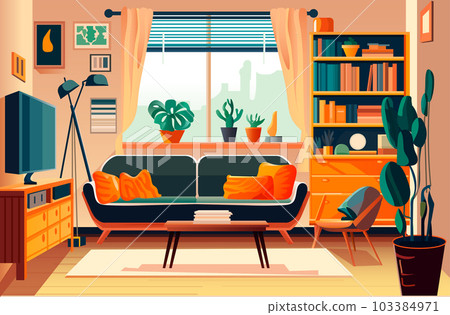 living room modern home apartment interior horizontal 103384971